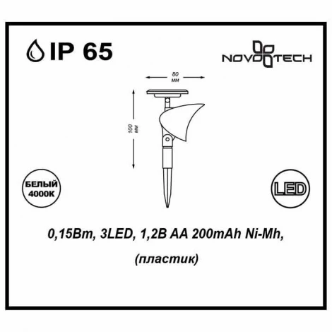 Грунтовый светильник Novotech Solar 357203