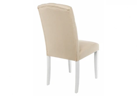 Обеденный стул Woodville Menson white / fabric сream 11024