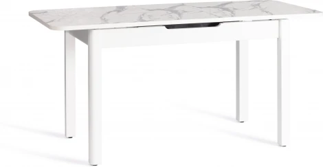 Кухонный стол Tetchair ALIGERY (ЛДСП,HPL,Массив березы/Белый)