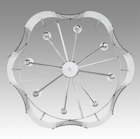 Подвесная люстра Lumion Dandy 6594/8 хром/тонированное стекло, металл/стекло E14 8*40W 220V (на цепи)