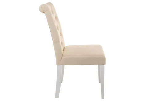 Обеденный стул Woodville Amelia white / fabric cream 11021