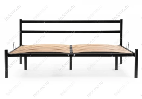 Полутораспальная кровать Woodville Фади 140х200 черная 491586