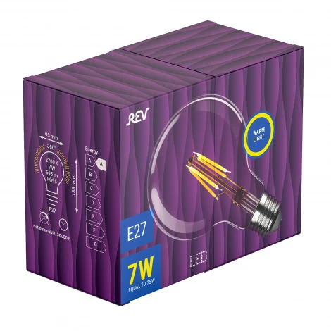 Лампочка светодиодная филаментная REV 32434 8