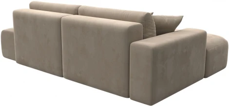 Диван угловой Лига-036 НПБ Модерн левый угол (Бежевый/Велюр) Лига Диванов арт.121407L