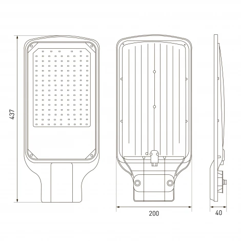 Уличный консольный светильник светодиодный ЭРА SPP-5 SPP-504-0-50K-100