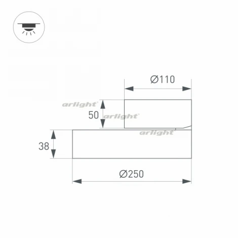Спот Arlight RONDO 028168 (LED, 220V, круглые, IP40)