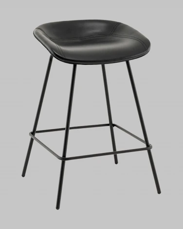Стул полубарный Фуриоса экокожа чёрный Stool Group арт.УТ000041270