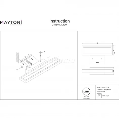 Подсветка для картин Maytoni Everett C815WL-L12W