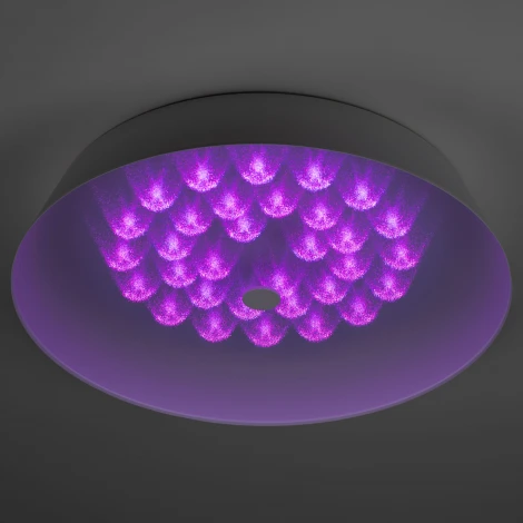 Потолочный светильник круглый светодиодный с пультом регулировкой цветовой температуры и яркости ЭРА SPB-6-80-RC Locus RGB (220V, круглые)