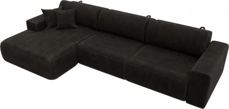 Диван угловой Лига-036 НПБ Классик Лонг левый угол Лига Диванов (Велюр) арт.127788L