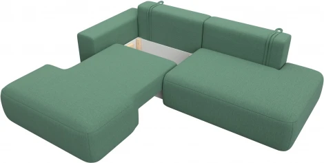 Диван угловой Лига-036 НПБ Модерн левый угол Лига Диванов (Рогожка) арт.124699L