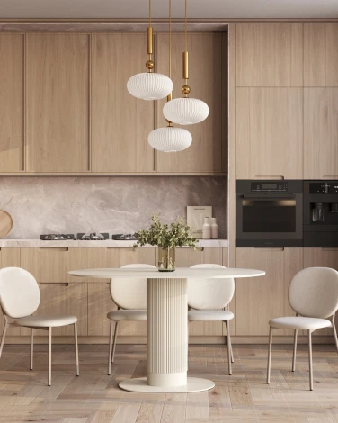 Стул обеденный Pip бежевый кремовые ножки NP Stool Group арт.УТ000039728