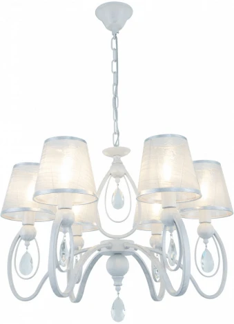 Подвесная люстра Arte Milano AM347203 347203/6 WT+SL (220V, подвески, на цепи)