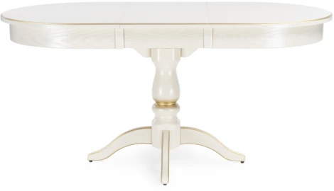 Деревянный стол Woodville Сайрус слоновая кость / золото 515971