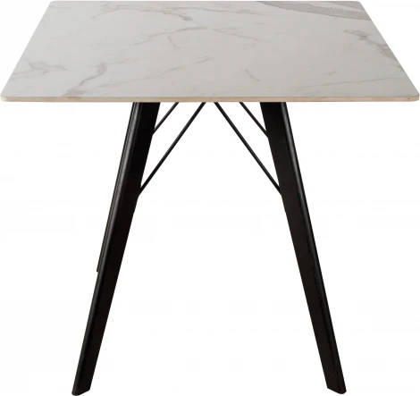 Стол обеденный обеденный JET CERAMIC квадратный 80*80 (Дерево бук, Венге) RF Wenge Statuario 80x80