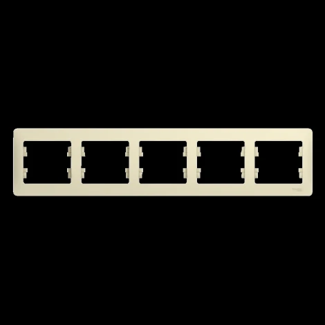 Рамка на 5 постов (бежевый) Systeme Electric GSL000205