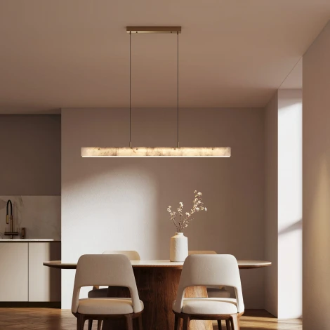 Подвесной светодиодный светильник Eurosvet Alabaster 604053 LED латунь/ алебастр