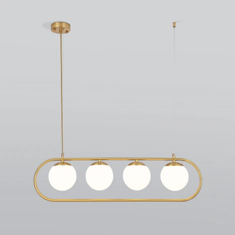 Подвесной светильник Eurosvet Ringo 50089/4 золото (220V, на тросе, шарики)