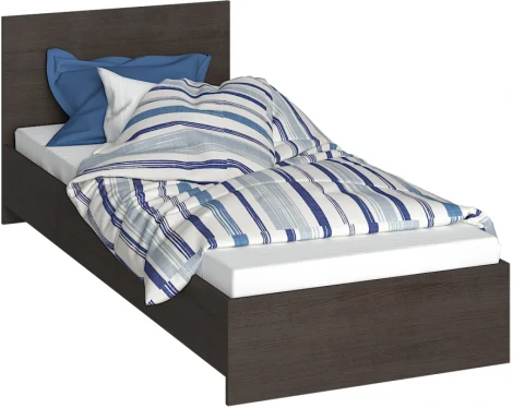 Односпальная кровать Woodville Адайн 80х200 венге / венге 507384