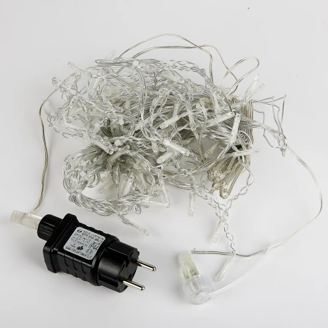 Бахрома светодиодная со статическим свечением, 6м. соединяемая, 80 светодиодов, белый свет Uniel ULD-B6006-080/STK WHITE IP44