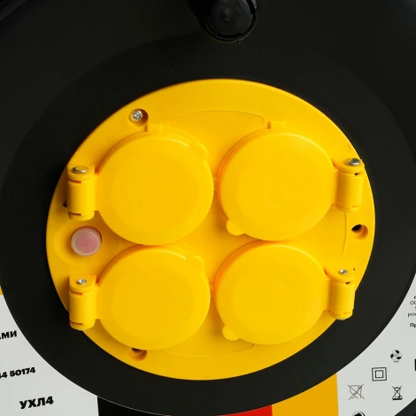 Катушка 4-х местная без провода со шторками и крышками Stekker Standart 50174