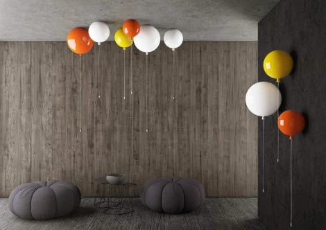 Детский потолочный светильник воздушный шарик Loft It Memory 5055C orange