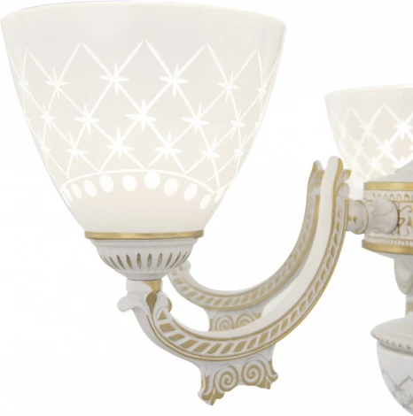 Подвесная люстра Arte Milano AM343837 343837/8 WT+G (220V, на цепи)