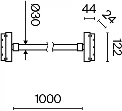 Трековый подвесной светильник с гибким неоном гибкий 48V Tau Exility 3000K 20Вт 360° LED (магнитный) Maytoni Technical TR101-2-20W3K-B