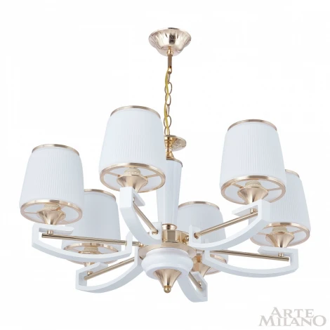 Подвесная люстра Arte Milano Florentia-2457 302457/6 Wh/Gd (220V, на цепи)