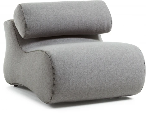 Кресло La Forma (ex Julia Grup) Club (Серый/ Пена,Пластик,Сосна,Дерево,ДСП)