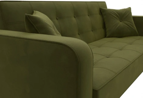 Диван-книжка Тур (Зеленый/Микровельвет) Лига Диванов арт.121783