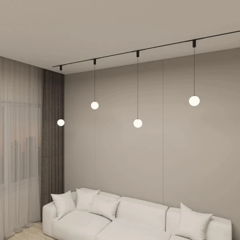 Трековый светильник LED с ПДУ 220V Denkirs Smart Mon DK8052-BK (шар)