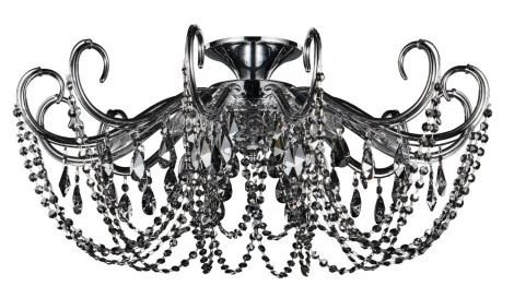 Потолочная люстра Crystal Lux IMPERIA PL6 CHROME/SMOKE