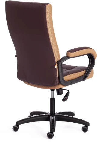 Кресло TRENDY (22) кож/зам/ткань, коричневый/бронзовый, 36-36/21 Tetchair 19516