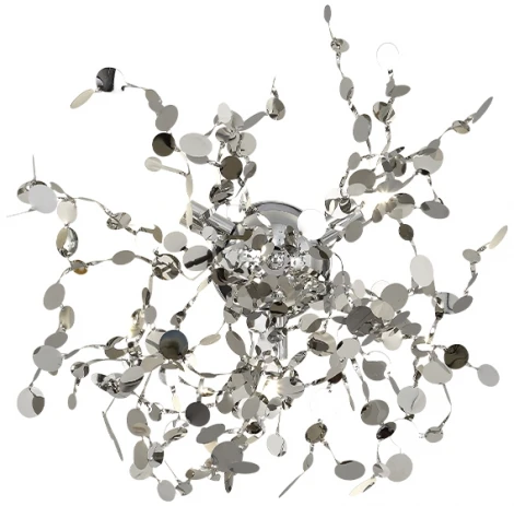 Настенный светильник Crystal Lux Garden AP-PL3 D400 CHROME (220V, ветки)