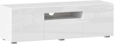 Тумба ТВ Бруклин, 1200 белый глянец, Любимый дом