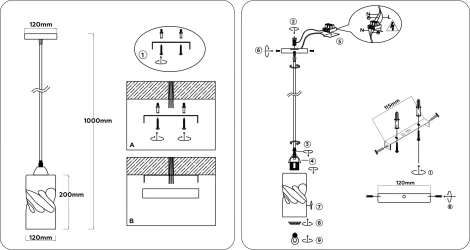 Подвесной светильник Ambrella Traditional TR3411 (220V, на проводе, круглые)