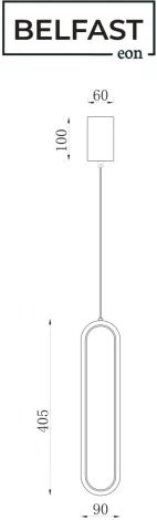 Подвесной светильник Belfast Nevis 86227-1W-41 BL (LED, 220V, на проводе)