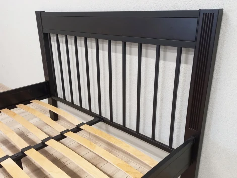 Кровать АГАТА 160, черный/шоколад Форвард Агата 102174