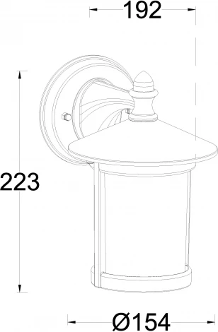 Настенный фонарь уличный IP44 Oasis Light CORDOBA 1828 Bl