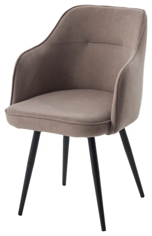 Стул ЛОРИС 360 град. поворот. цвет B5 Капучино, велюр / черный каркас M-City 64739