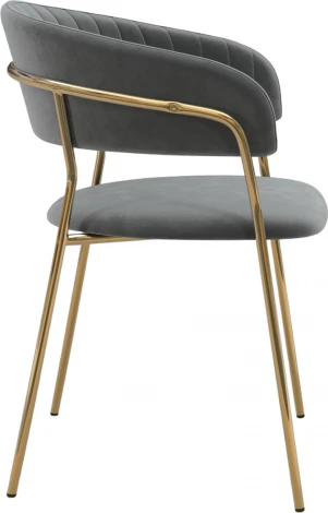 Стул Whispered Fusion Hesby Велюр/Серый арт.HSBI_DC72_grey