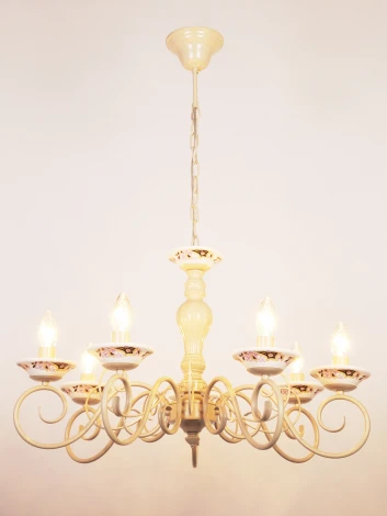 Подвесная люстра Abrasax STY40077/7 (220V, на цепи, подсвечник, свеча)