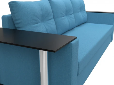 Диван прямой Атланта Лайт со столом слева Лига Диванов (Рогожка) арт.126163L