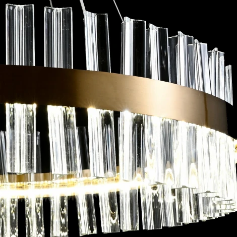 Подвесной светильник хрустальный светодиодный с пультом Reluce 98011-0.4-500 TB (220V, на тросе)