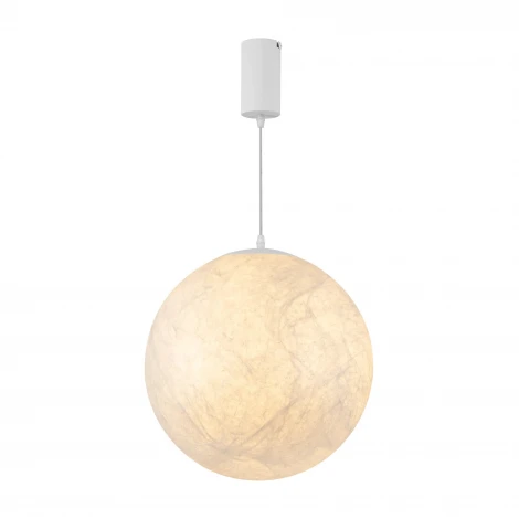 Подвесной светильник SP-SILKA-HANG-R400-12W Warm2700 (WH, 330 deg, 230V) (Arlight, IP20, Натуральный шелк) 056880