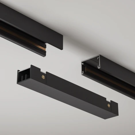 Коннектор питания прямой, черный Maytoni Accessories for tracks Basity TRA172IPC-1B (48V)