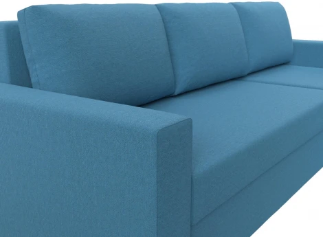 Диван угловой Траумберг Лайт правый угол (Голубой/Рогожка) Лига Диванов арт.121140