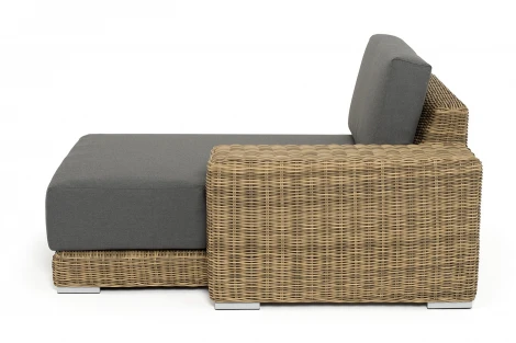 "Капри" кушетка из искусственного ротанга, цвет соломенный 4SIS арт.УТ-00009388