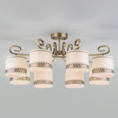 Потолочная люстра Eurosvet Frangia 60086/8 античная бронза